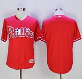 Philadelphia Phillies Blank Red New Cool Base Stitched Baseball Jersey,baseball caps,new era cap wholesale,wholesale hats